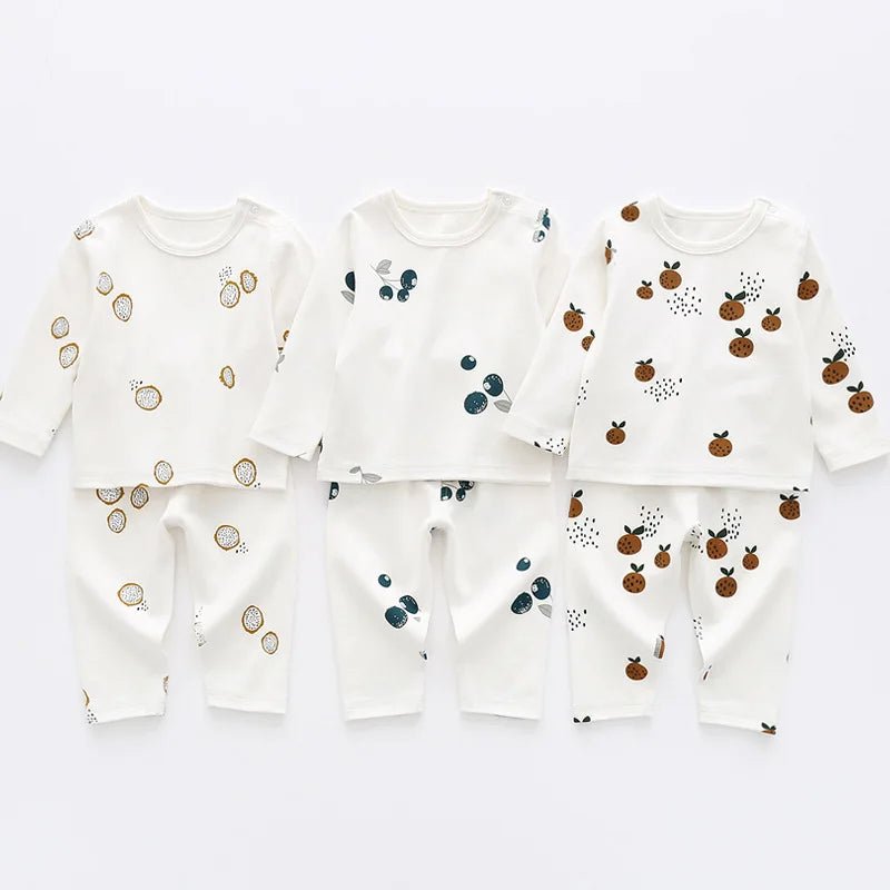 0 - 3T Newborn Kid Baby Boys Girls Clothes Set Long Sleeve Cotton Top and Pant Suit Pj Set Cute Sweet Sleepwear Pajamas Set Outfit - VigDeals