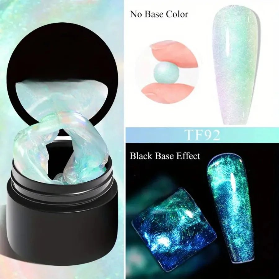 1 pcs Nail art solid gel pinch gel Aurora lridescent Non - Stick Hand Nail Extension Set - Carving Gel, Sculpture Gel, Hard Gel - VigDeals