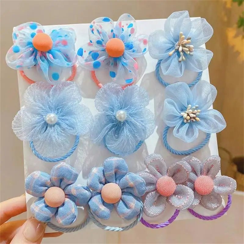 1 Set Hair Band Flower Colorful Cute Cartoon Hair Rope Party Children Hair Ties Headdress Headwear Hair Accessories - VigDeals