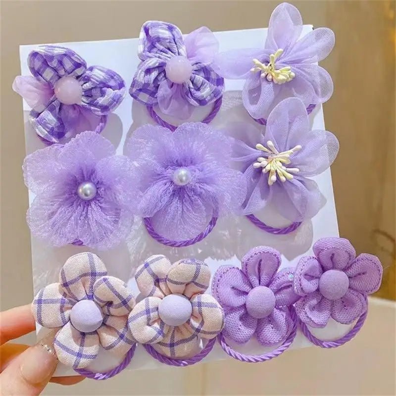 1 Set Hair Band Flower Colorful Cute Cartoon Hair Rope Party Children Hair Ties Headdress Headwear Hair Accessories - VigDeals