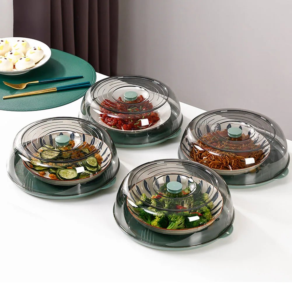 1/3 Pcs Stacked Storage Food Cover Clear Insulation Vegetable Cover Stackable with Transparent Lid Practical Kitchen Accessories - VigDeals