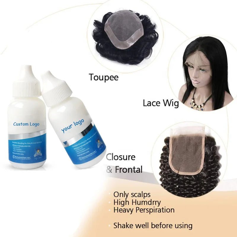 1.3Oz Invisible Wig Bonding Glue For Hair Systems 38ml Hair Replacement Adhesive Strong Hold Lace Wig Glue White Liquid Glue 1Pc - VigDeals