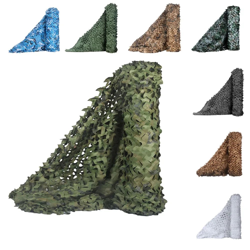 1.5x2m Outdoor Military Camouflage Net for Hunting Woodland Camo Netting Fabric Car Cover Awnings Camping Sun Shelter Tent Shade - VigDeals