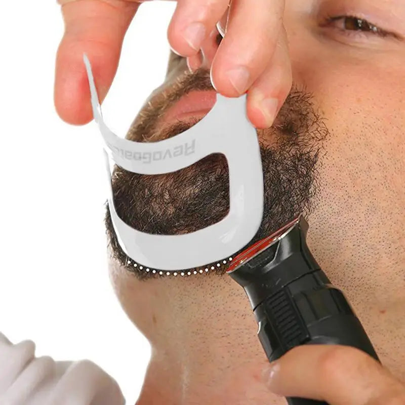 1pc Hairbrush Symmetric Cut Salon Mustache Beard Styling Template Shaving Shave For Beard Shape Styling Tools